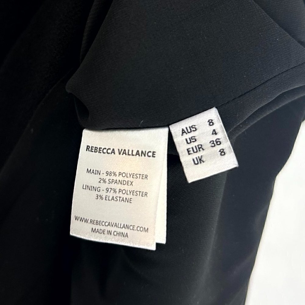 REBECCA VALLANCE Piero Gown Lime in Black Size US 4 - Picture 6 of 9
